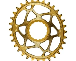 Absolute Black Chainrings & Accessories|Direct Mount Race Face Cinch Oval Chainrings (Gold) (Single) (3mm Offset/Boost) (32T) (1 x 10/11/12 Speed)