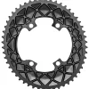 Absolute Black Chainrings & Accessories|Replacement Parts|Premium Dura-Ace/Ultegra 9100/8000 Oval Chainrings (Black) (2 x 11 Speed) (Outer) (50T) (110mm Shimano Asym. BCD)