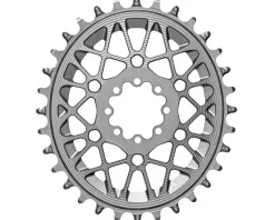 Absolute Black Chainrings & Accessories|SRAM T-Type Oval 8-Blot Direct Mount Chainring (Titanium Grey) (Single) (30T) (3mm Offset/Boost)
