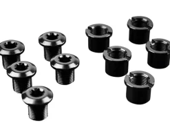 Absolute Black Chainrings & Accessories|T-30 Chainring Bolt Set (5x Bolts & Nuts) (Long)