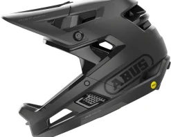 Abus Helmets|Helmets|AirDrop MIPS Full Face Helmet (Velvet Black) (52-58cm) (S/M)