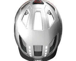 Abus Helmets|Helmets|Hyban 2.0 Urban Helmet (Signal Silver) (52-58cm) (M) (w/Rear LED)