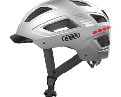 Abus Helmets|Helmets|Hyban 2.0 Urban Helmet (Signal Silver) (52-58cm) (M) (w/Rear LED)