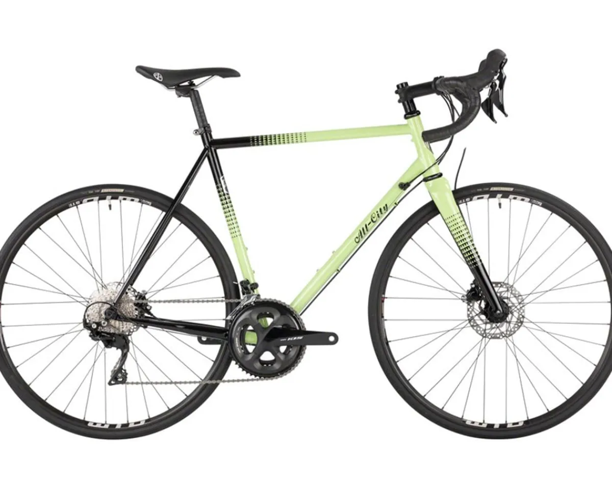 All-City Road Bikes|Zig Zag Road Bike (Honeydew Bling) (Shimano 105) (Steel Frame) (46cm)