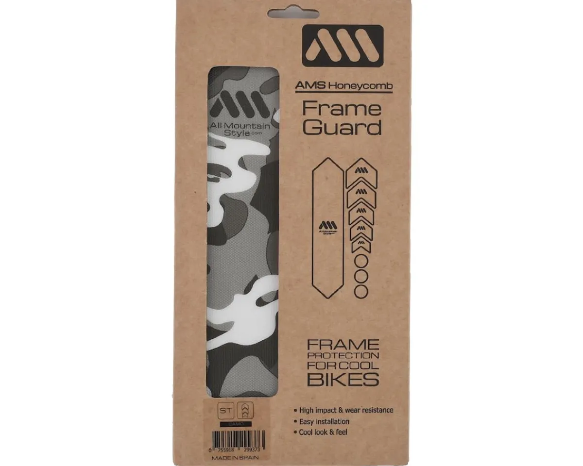 All Mountain Style Frame Protection & Decals|Honeycomb Frame Guard (Grey) (Camo)
