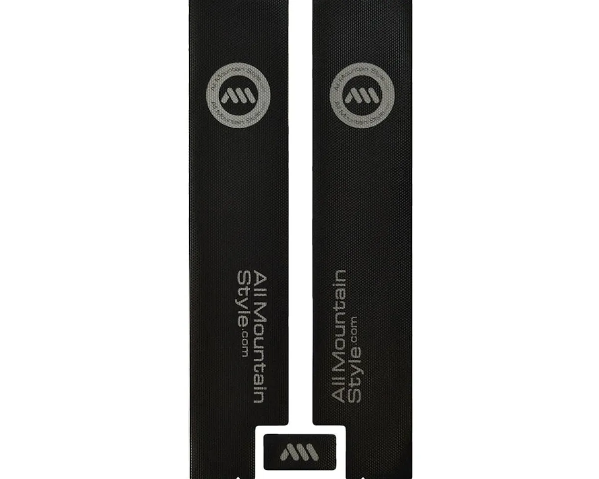 All Mountain Style Frame Protection & Decals|Honeycomb Chain Guard (Black/Silver)