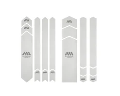 All Mountain Style Frame Protection & Decals|Honeycomb Full Frame Guard (Clear/Silver)