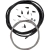 Aztec Brakes|Cables & Housing|Super Slic Brake Cables (Black) (Stainless) (2 Pack) (1.5mm) (1800mm) (Mountain Cable) (w/ Housing)