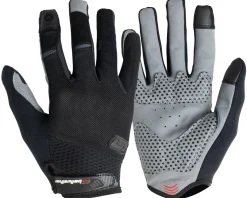 Bellwether Clothing Accessories|Summer Essentials|Direct Dial Men's Full Finger Gloves (Black) (XL)