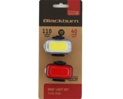 Blackburn Bike Lights|GRID Headlight & Tail Light Set (Black)