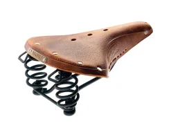 Brooks Saddles & Seats|Holiday Shopping|B67 Pre-Aged Men's Saddle (Tan) (Black Steel Rails) (210mm)