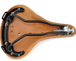 Brooks Saddles & Seats|B17 Women's Saddle (Honey) (Black Steel Rails) (177mm)