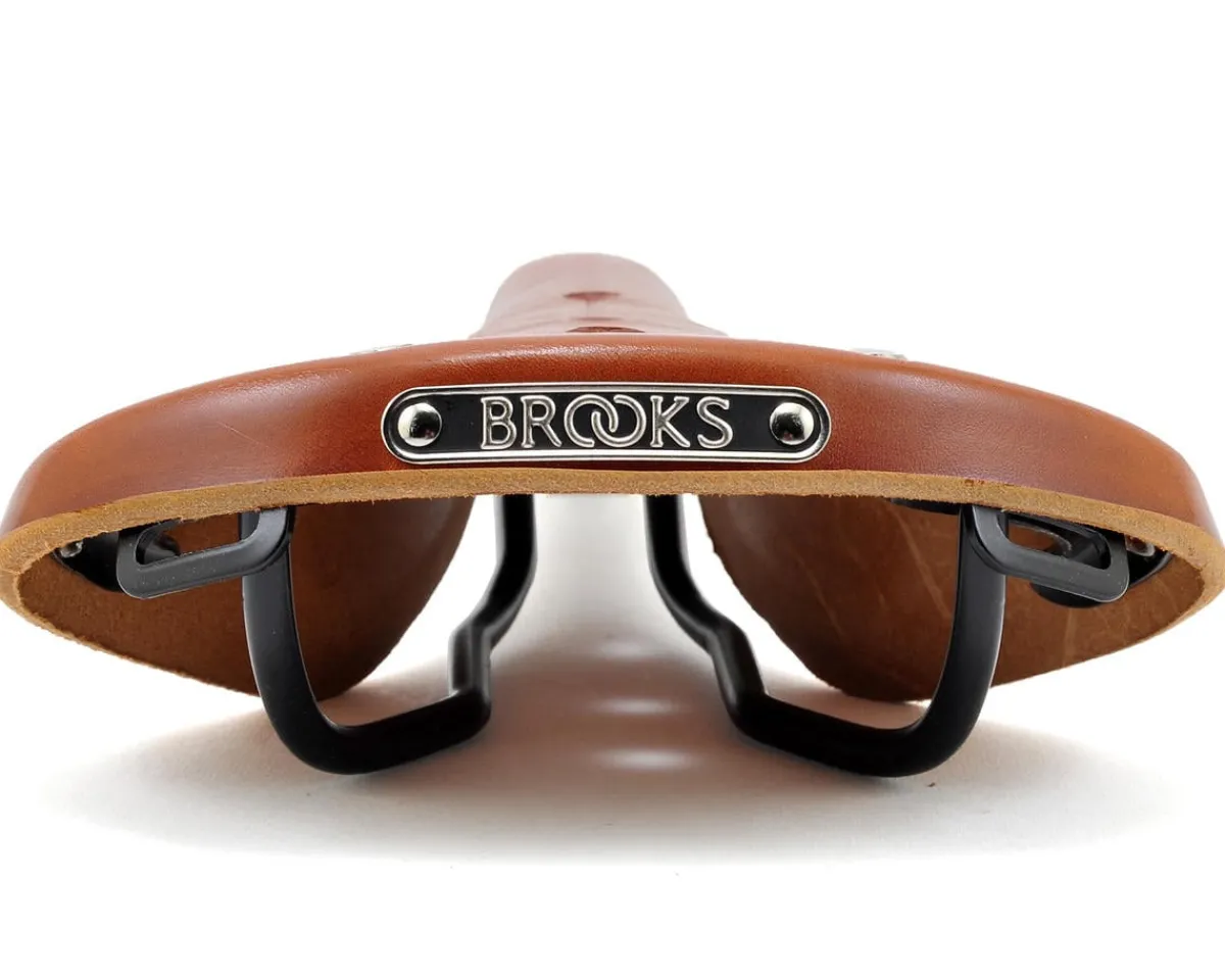 Brooks Saddles & Seats|B17 Women's Saddle (Honey) (Black Steel Rails) (177mm)