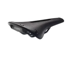 Brooks Saddles & Seats|Holiday Shopping|C15 Cambium Carved Saddle (Black) (Steel Rails) (140mm)