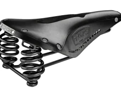 Brooks Holiday Shopping|Flyer Carved Saddle (Black) (Steel Rails)