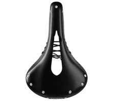 Brooks Holiday Shopping|Flyer Carved Saddle (Black) (Steel Rails)