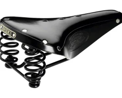 Brooks Saddles & Seats|Holiday Shopping|Flyer Men's Leather Saddle (Black) (Steel Rails) (170mm)