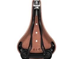 Brooks Saddles & Seats|Flyer Men's Leather Saddle (Antique Brown) (Steel Rails) (170mm)