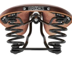 Brooks Saddles & Seats|Flyer Men's Leather Saddle (Antique Brown) (Steel Rails) (170mm)