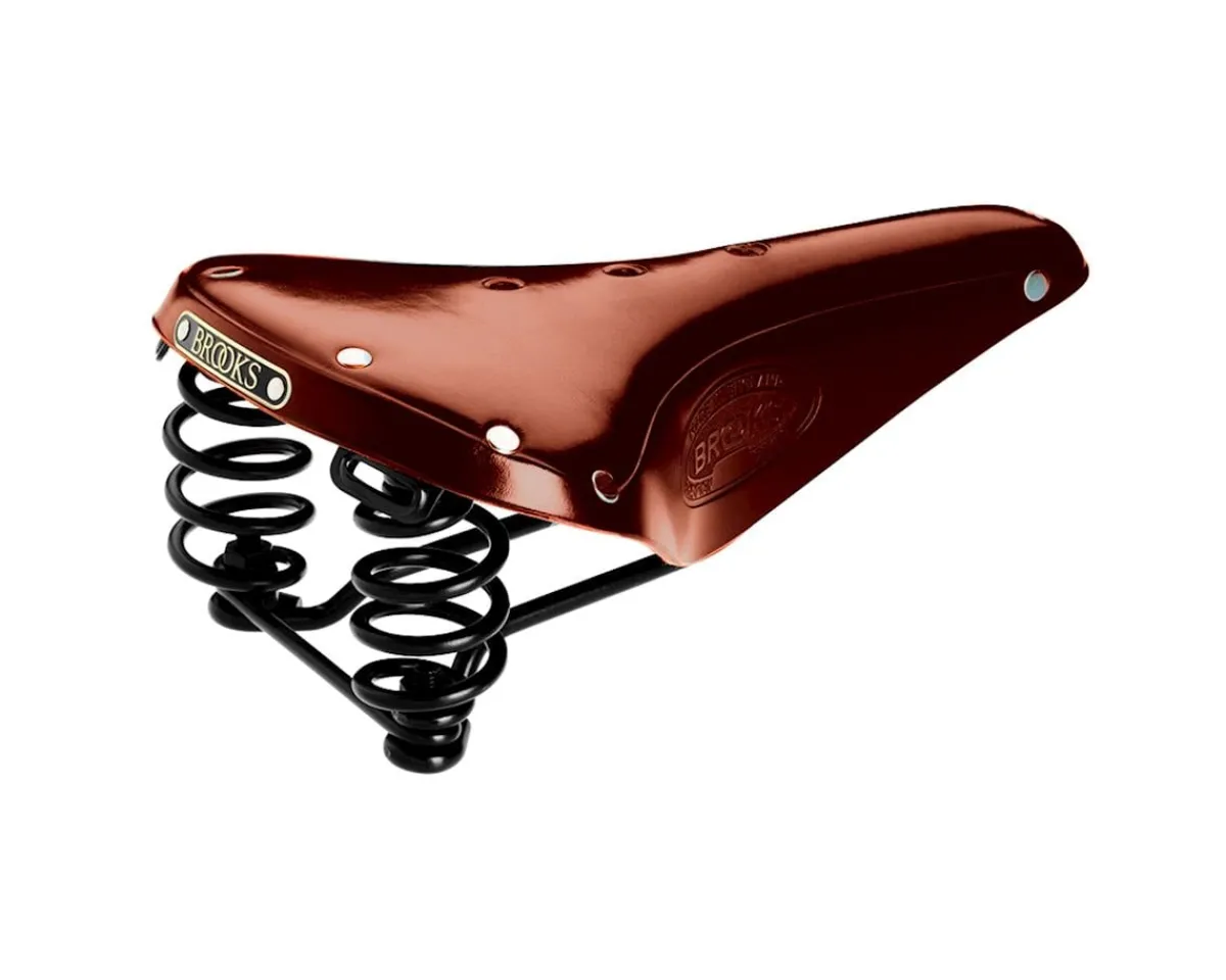 Brooks Saddles & Seats|Flyer Men's Leather Saddle (Honey) (Steel Rails) (170mm)
