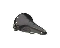 Brooks Saddles & Seats|Flyer Women's Saddle (Black) (w/ Black Steel Rails)