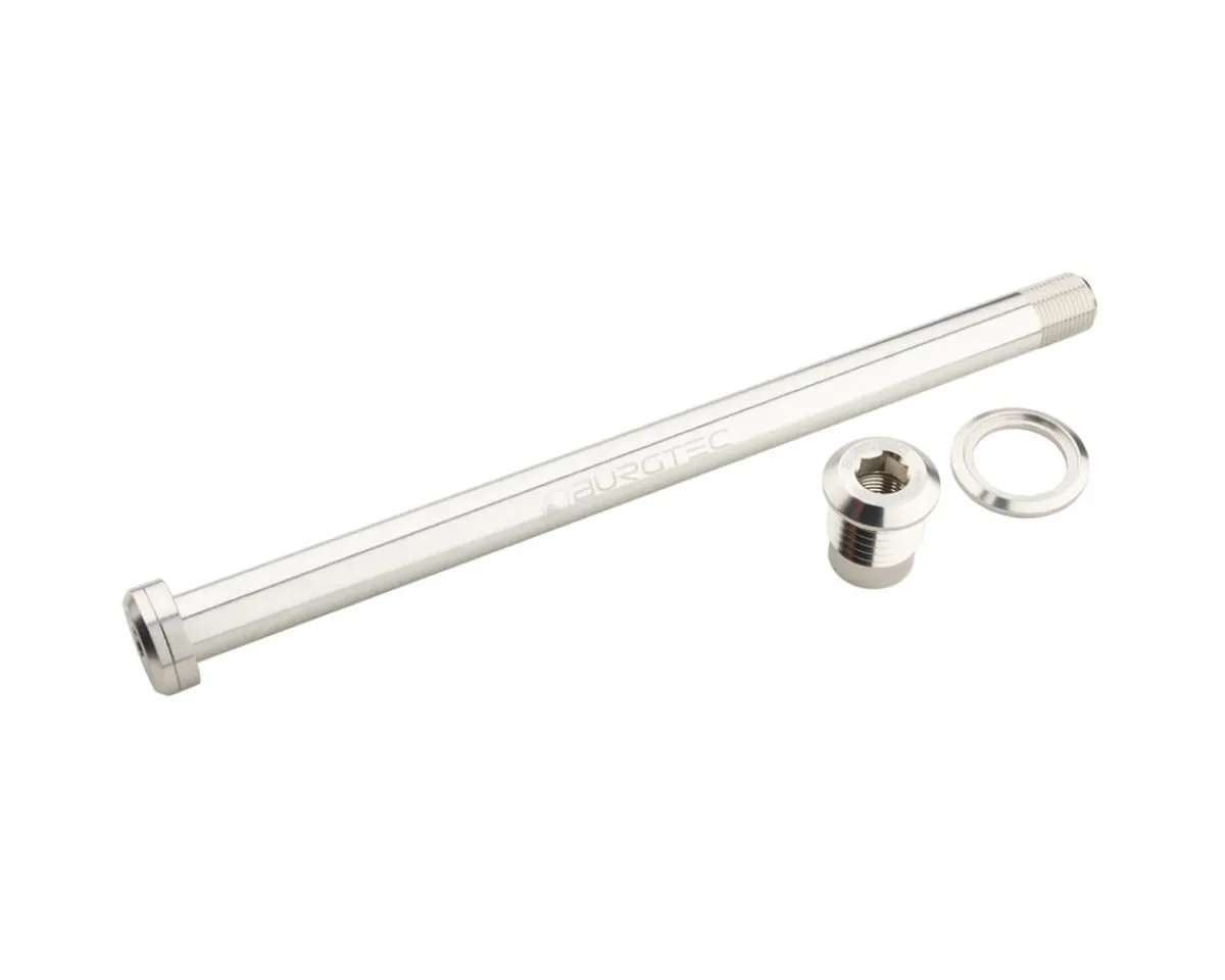 Burgtec Wheels & Parts|180mm x 12mm 1.00mm Pitch Rear Axle (Rhodium Silver)