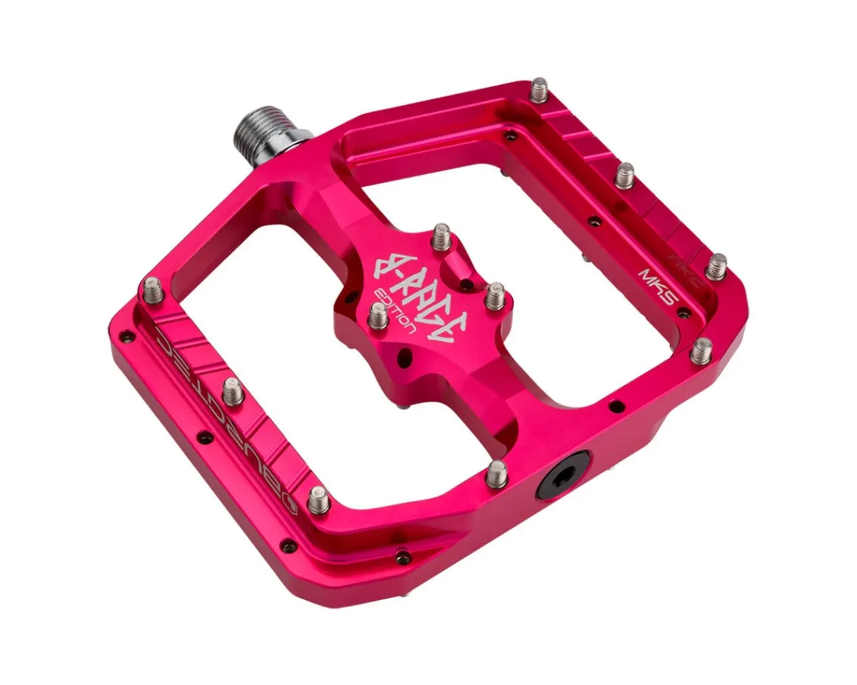 Burgtec Pedals & Cleats|Penthouse Flat MK5 B-Rage Edition Pedals (Pink)