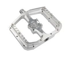 Burgtec Pedals & Cleats|Penthouse Flat MK5 B-Rage Edition Pedals (Silver)