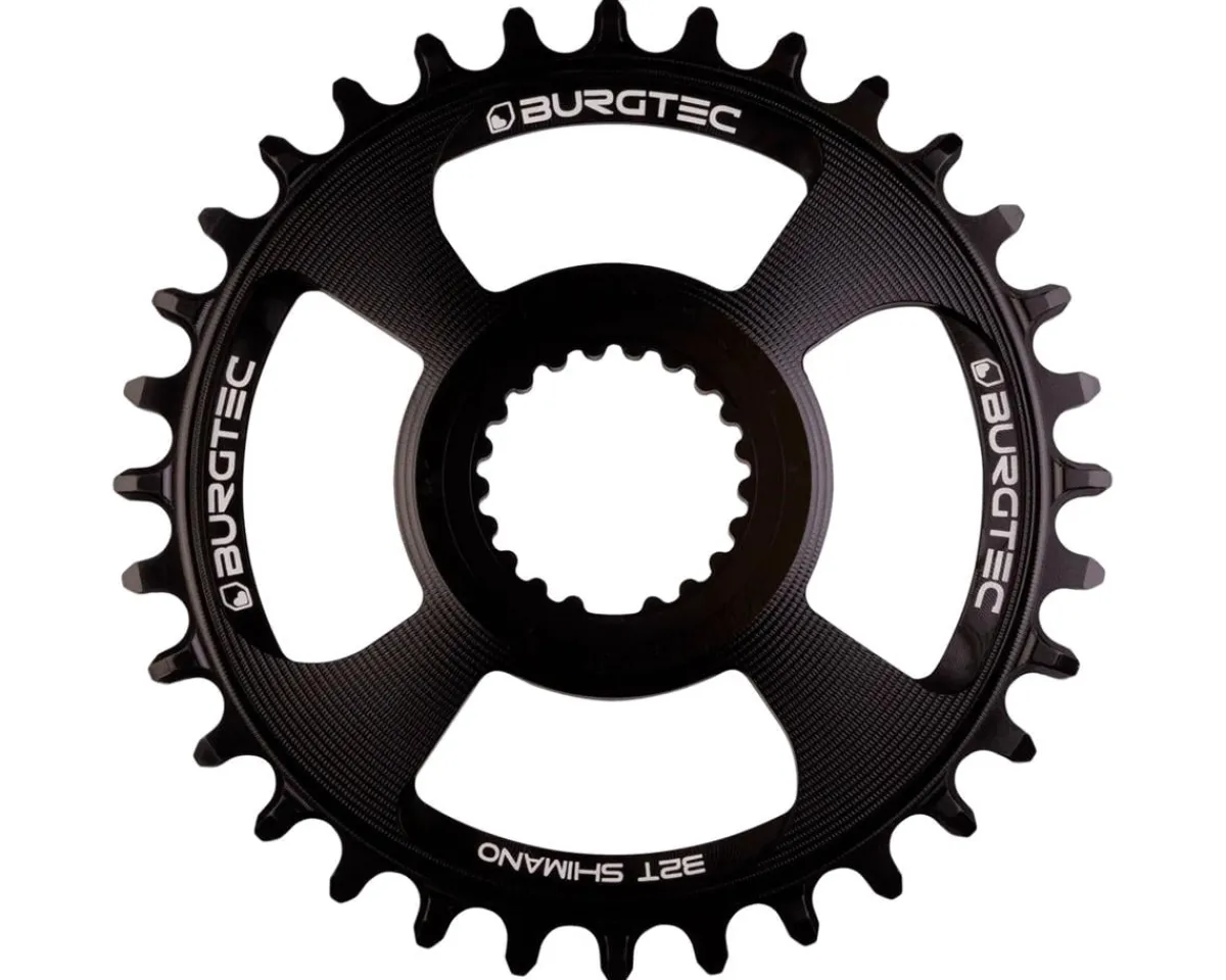 Burgtec Chainrings & Accessories|Replacement Parts|Shimano Direct Mount Thick Thin Chainring (Black) (28T)