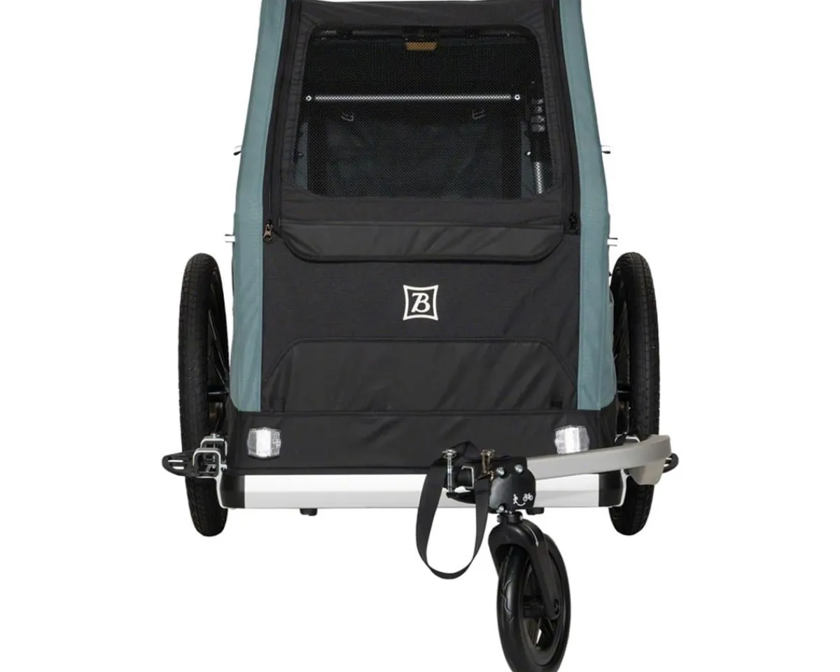 Burley Racks, Fenders, & Trailers|Bark Ranger Pet Bike Trailer & Stroller (Blue) (XL)
