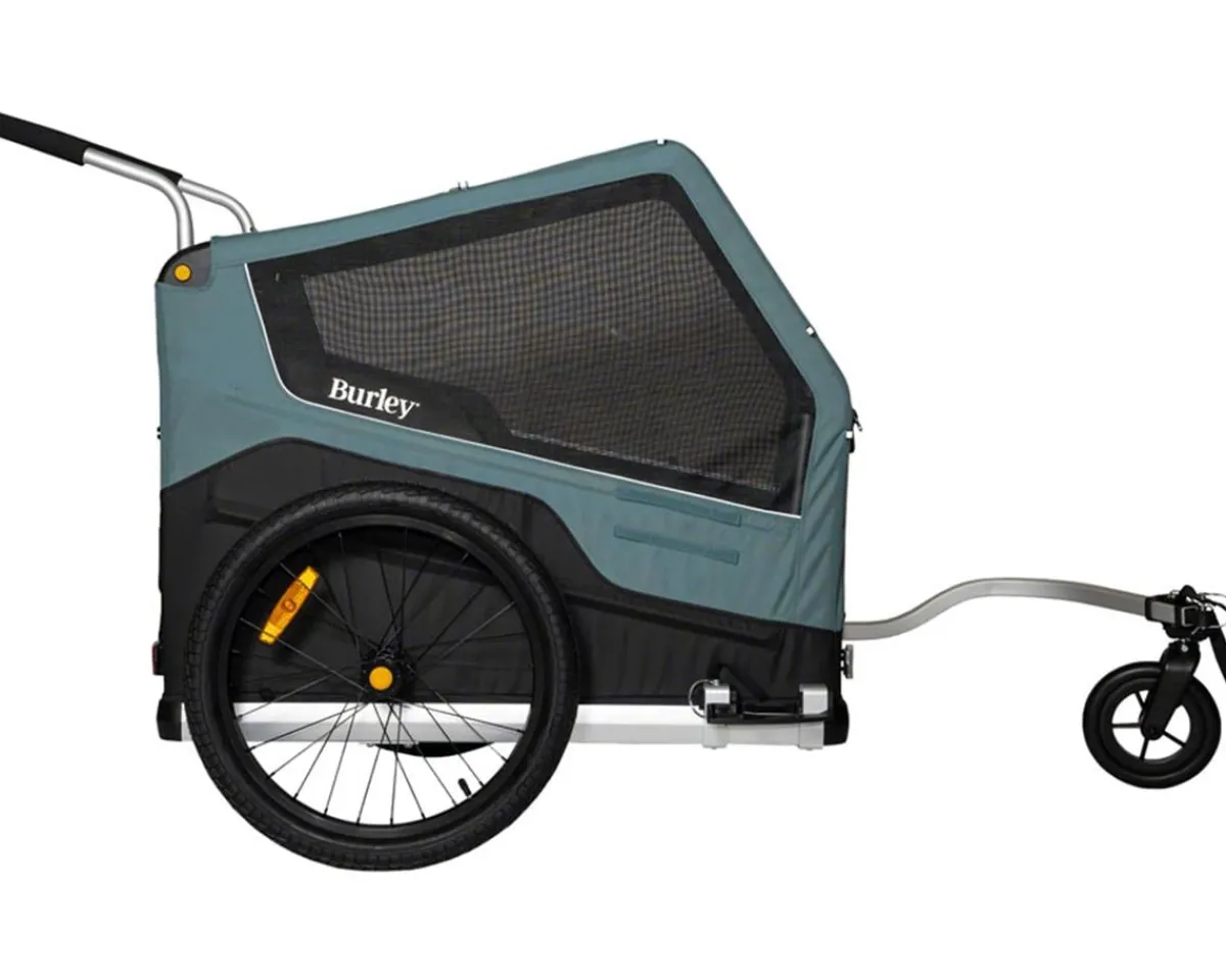 Burley Racks, Fenders, & Trailers|Bark Ranger Pet Bike Trailer & Stroller (Blue) (XL)