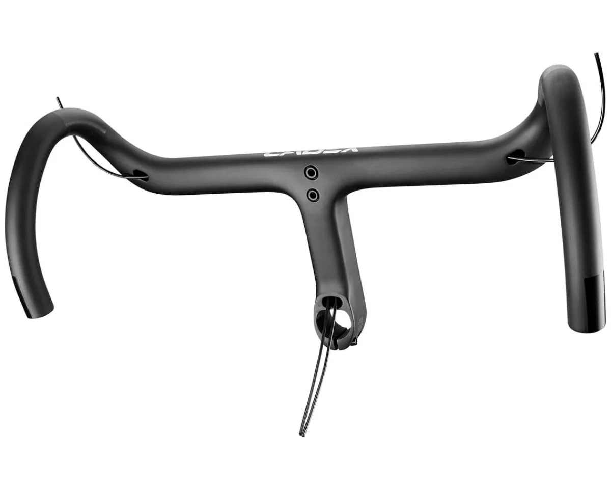 Cadex Handlebars|Race Integrated Road Carbon Handlebars (Black) (90mm) (37/40cm) (1-1/8" Steerer)