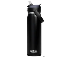 Camelbak Water Bottles|Thrive Flip Straw Insulated Stainless Steel Bottle (Black) (25oz)