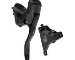 Campagnolo Brakes|Shifters|Chorus Ergopower Hydraulic Brake/Shift Lever Kit (Black) (160mm Caliper) (Left) (2x) (Flat Mount)