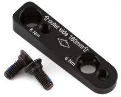 Campagnolo Brakes|Disc Brake Adapters (Black) (Flat Mount) (EKAR) (160mm Rear)