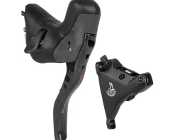 Campagnolo Brakes|Shifters|Super Record Ergopower EPS Hydraulic Brake/Shift Lever Kit (Black) (160mm Caliper) (Left) (2x) (Flat Mount)