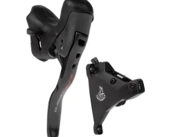Campagnolo Brakes|Shifters|Super Record Ergopower Hydraulic Brake/Shift Lever Kit (Black) (160mm Caliper) (Left) (2x) (Flat Mount)