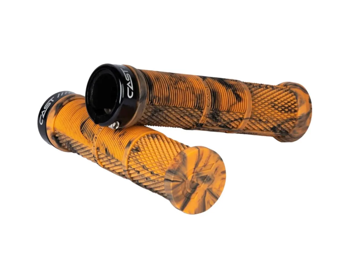Cast Grips & Handlebar Tape|Bamba Greg Minnaar Lock-On Grips (Blorange)