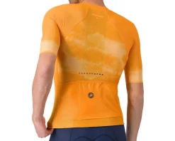 Castelli Jerseys|Climber's A/C Short Sleeve Jersey (Vivid Orange/Smoky Grey) (M)