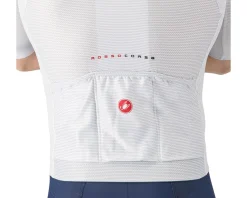 Castelli Jerseys|Summer Essentials|Climber's A/C Short Sleeve Jersey (Silver Grey/Red) (XL)