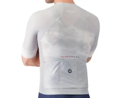 Castelli Jerseys|Summer Essentials|Climber's A/C Short Sleeve Jersey (Silver Grey/Smoky Grey) (M)