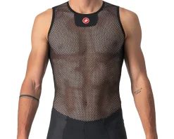 Castelli Base Layers|Summer Essentials|Core Mesh 3 Sleeveless Base Layer (Black) (2XL)