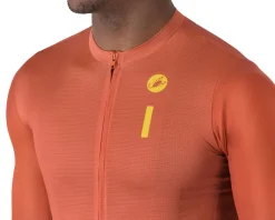 Castelli Jerseys|Summer Essentials|Drittone Logo Short Sleeve Jersey (Paprika/Mango Mojito) (S)