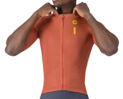 Castelli Jerseys|Summer Essentials|Drittone Logo Short Sleeve Jersey (Paprika/Mango Mojito) (S)