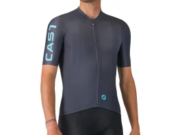 Castelli Jerseys|Summer Essentials|Entrata Apex Short Sleeve Jersey (Twilight Blue/Neon Cobalt) (S)