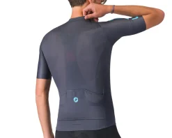 Castelli Jerseys|Summer Essentials|Entrata Apex Short Sleeve Jersey (Twilight Blue/Neon Cobalt) (S)