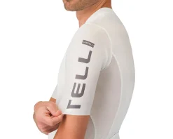 Castelli Jerseys|Summer Essentials|Entrata Apex Short Sleeve Jersey (Ivory/Smoky Grey) (S)