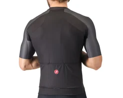 Castelli Jerseys|Summer Essentials|Entrata 6 Short Sleeve Jersey (Light Black/Dark Grey/Smoky Grey) (L)