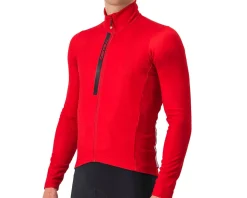 Castelli Jerseys|Entrata Thermal Long Sleeve Jersey (Rich Red/Black) (S)