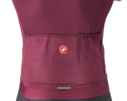 Castelli Summer Essentials|Holiday Shopping|Espresso Short Sleeve Jersey (Deep Bordeaux/Silver Moon) (L)